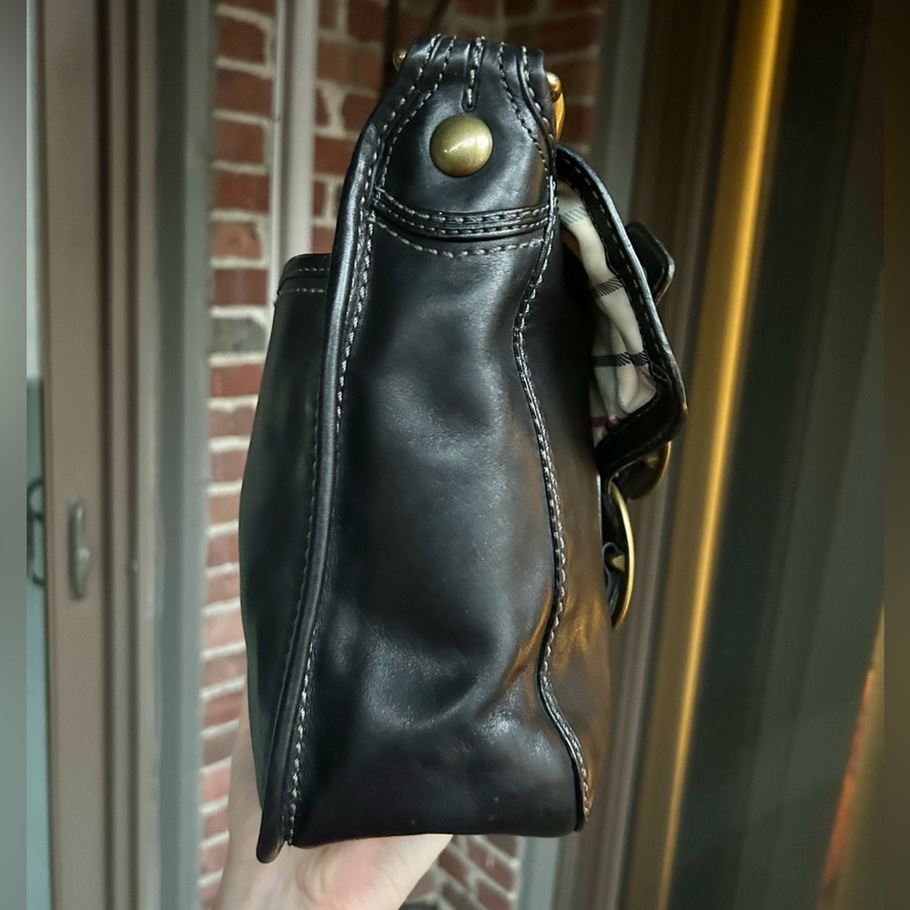 Vintage Coach Y2k Bleeker buckle flap shoulder bag black 11419 retro legacy - Picture 3 of 11